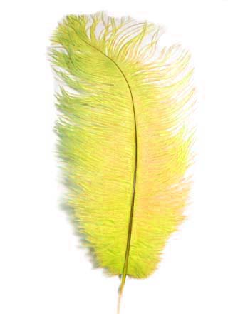Ostrich Feather Plume - YELLOW